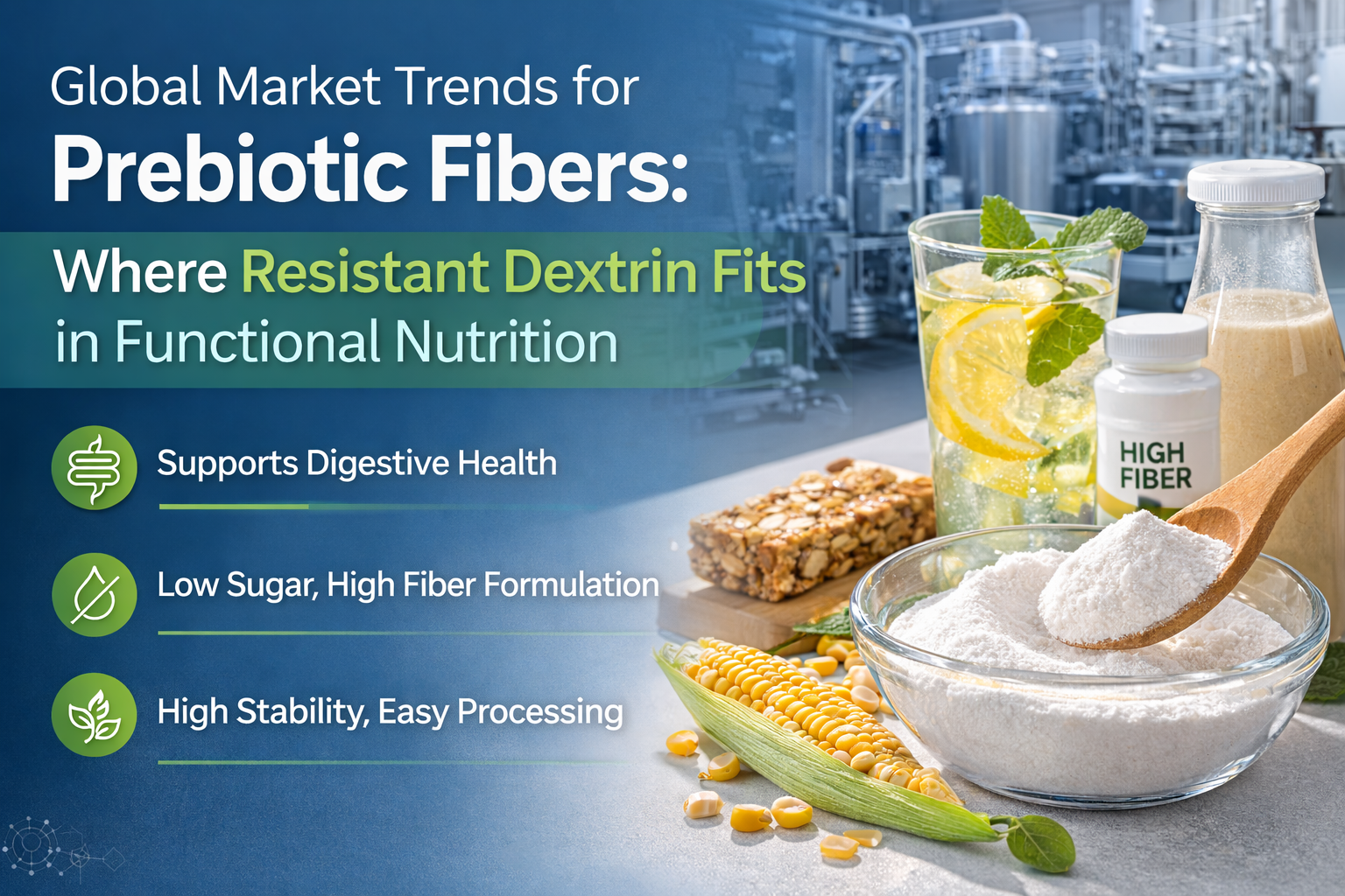 Resistant Dextrin Fits in Functional Nutrition